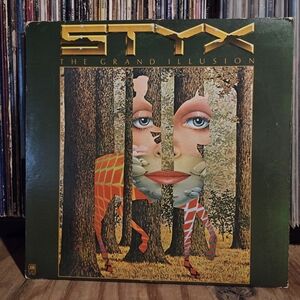 Styx 'The Grand Illusion' Vinyl Record with poster!